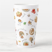 Tasse Latte Italy Fun Food Chef Colorful (Devant)