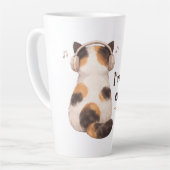 Tasse Latte "I've heard enough" Cat Wearing Headphone (Angle gauche)