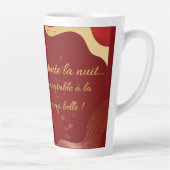 Tasse Latte  J’ai rêvé de toi toute la nuit (Droite)