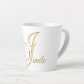 Tasse Latte "J initial" (Angle droit)