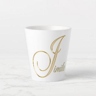 Tasse Latte "J initial"