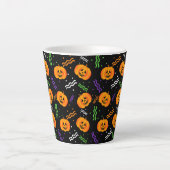 Tasse Latte Jack-O'-Lantern (Devant)