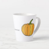 Tasse Latte Jack-o-lanterne 12 oz. (Angle droit)