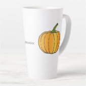 Tasse Latte Jack-o-lanterne 17 oz. (Angle droit)