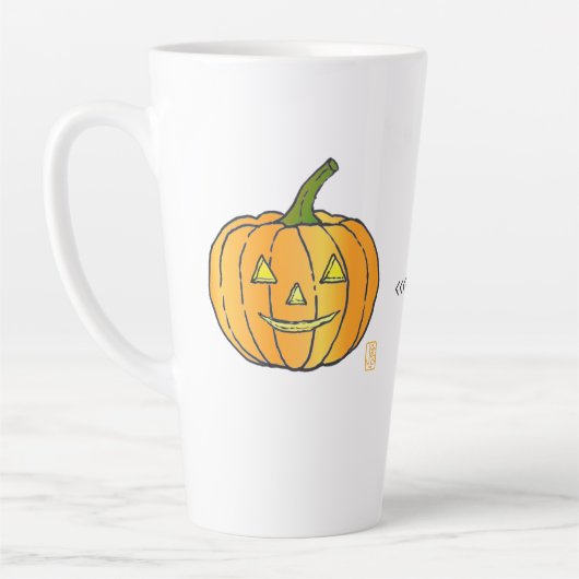 Tasse Latte Jack-o-lanterne 17 oz. (Gauche)