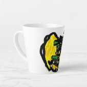 Tasse Latte Jack o' lanterne Funny (Angle gauche)