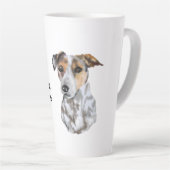 Tasse Latte Jack Russell Terrier White (Angle droit)