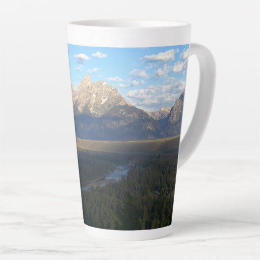 Tasse Latte Jackson Hole Mountains (Grand Teton National Park) (Angle droit)