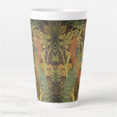 Tasse Latte Jacquard victorien à feuilles de paon et de chêne (Devant)