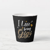 Tasse Latte J'Adore Être Gigi Leopard Plaid Mors Day (Devant)