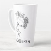 TASSE LATTE J'ADORE LE CAFÉ-CAFÉ M'AIME (Angle gauche)