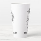 TASSE LATTE J'ADORE LE CAFÉ-CAFÉ M'AIME (Devant)