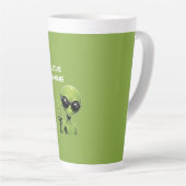 Tasse Latte J'adore le jeu vidéo (Angle droit)