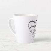 Tasse Latte J'adore mon chéri • Vous = ♥ (Angle gauche)