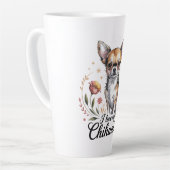 Tasse Latte J'adore mon chihuahua (Angle gauche)