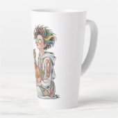 Tasse Latte j'adore mon chihuahua (Angle droit)