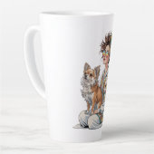 Tasse Latte j'adore mon chihuahua (Angle gauche)