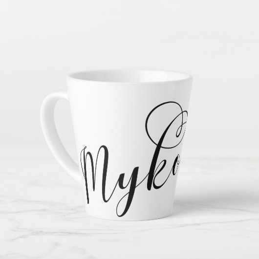 Tasse Latte J'Ai Coeur Mykonos, Grèce Verre Gelé (Angle gauche)