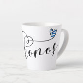 Tasse Latte J'Ai Coeur Mykonos, Grèce Verre Gelé (Angle droit)