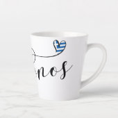 Tasse Latte J'Ai Coeur Mykonos, Grèce Verre Gelé (Droite)