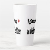 Tasse Latte J'ai donné mon coeur à un policier (Devant)