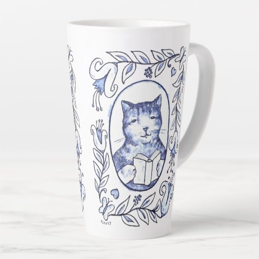 Tasse Latte J'ai été encadrée (Angle droit)