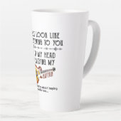 Tasse Latte J'ai l'impression de t'écouter jouer de la guitare (Angle droit)