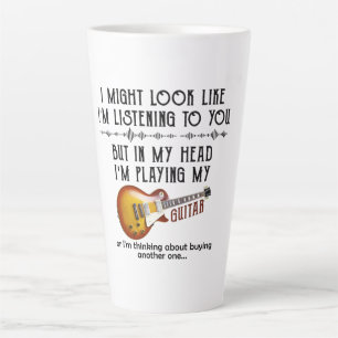 Tasse Latte J'ai l'impression de t'écouter jouer de la guitare