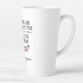 Tasse Latte J'ai l'impression de t'écouter jouer de la guitare (Droite)