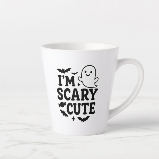 Tasse Latte J'ai peur d'Halloween mignon (Droite)