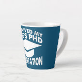 Tasse Latte J'ai surpris ma femme Dissertation Doctorat Doctor (Angle droit)