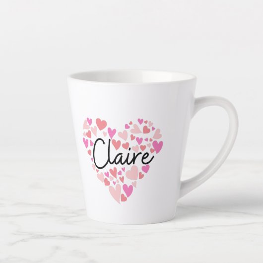 Tasse Latte J'aime Claire (Droite)