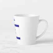 Tasse Latte J'aime Israël (Droite)