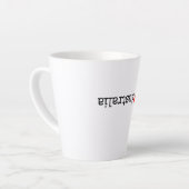 Tasse Latte J'aime l'Australie (Angle gauche)