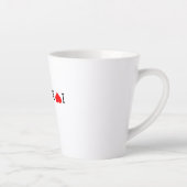 Tasse Latte J'aime l'Australie (Droite)
