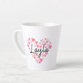 Tasse Latte J'aime Layla (Angle gauche)