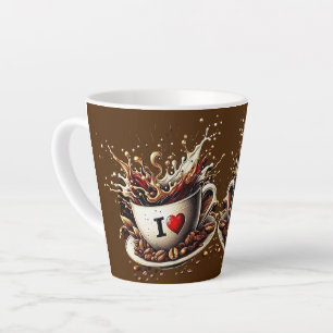 Tasse Latte j'aime le café