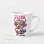 Tasse Latte J'aime le café plus que les gens (Droite)