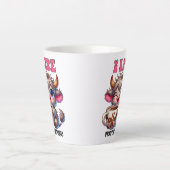 Tasse Latte J'aime le café plus que les gens (Devant)