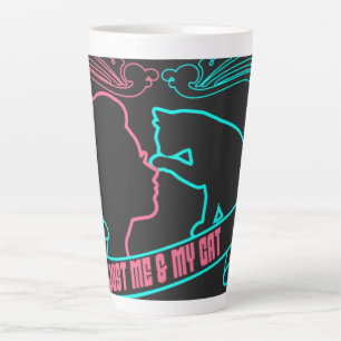 Tasse Latte j'aime le chat, juste moi et mon chat