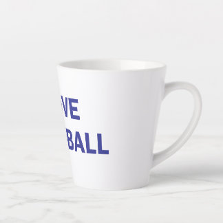 Tasse Latte J'aime le football