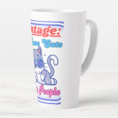 Tasse Latte J'aime les chats, pas les gens (Angle droit)
