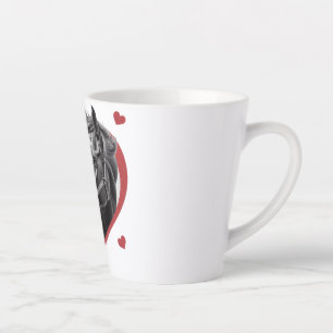 Tasse Latte J'aime les chevaux