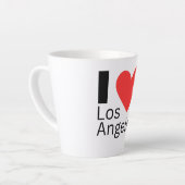 Tasse Latte J'aime Los Angeles (Angle gauche)