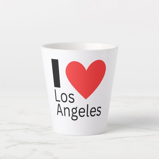 Tasse Latte J'aime Los Angeles (Devant)
