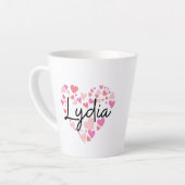Tasse Latte J'aime Lydia (Angle gauche)