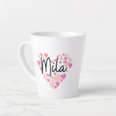 Tasse Latte J'aime Mila (Angle gauche)