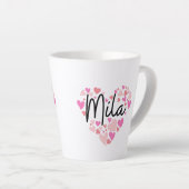 Tasse Latte J'aime Mila (Angle droit)