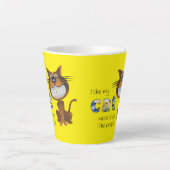 Tasse Latte J'Aime Mon Chat (Devant)