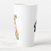 Tasse Latte J'Aime Mon Shiba Inu | Propriétaire de chien (Devant)
